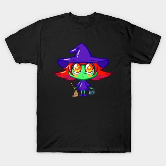 Cute little monster witch T-Shirt by koneko